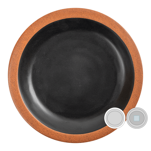 Assiettes en mélamine noire